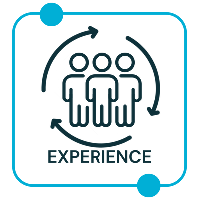 Experience Icon Blue - Rectitude