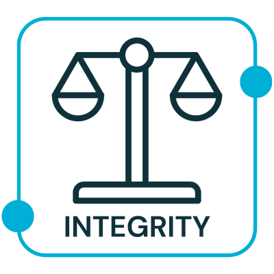 Integrity Icon Blue - Rectitude