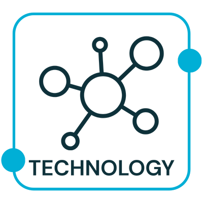 Technology Icon Blue - Rectitude