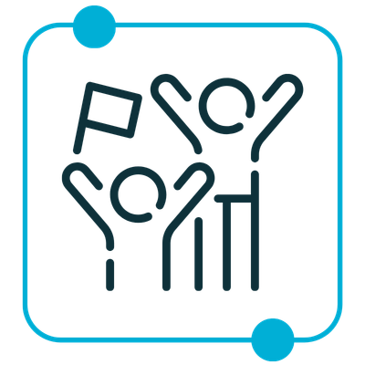 Fan Experience Icon Blue – Rectitude 369