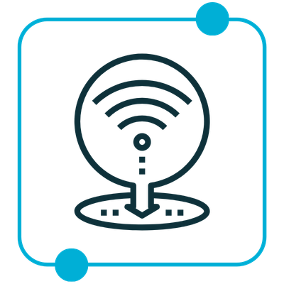 High-Density Wi-Fi Icon Blue – Rectitude 369