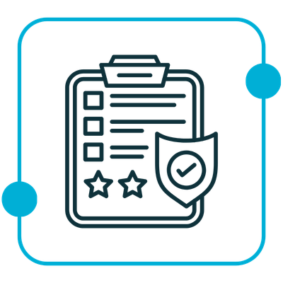 Mitigate-Security-Risk-and-Compliance-Icon-Blue-Rectitude