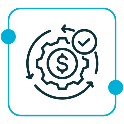 Cost Optimization Audits Icon Blue – Rectitude 369