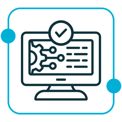 SaaS Integration Icon Blue – Rectitude 369